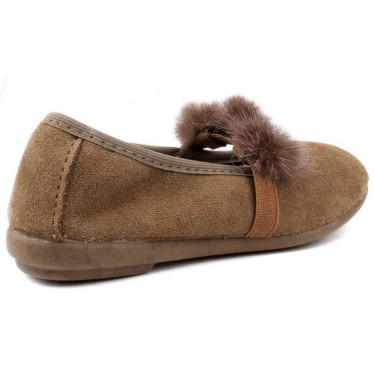 VULLADI BALLERINAS KÖNNEN WILDLEDER-POMPOMS SPLITTEN 1405 MARRON