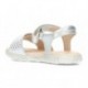 SANDAL GEOX HAITI J028ZA SILVER