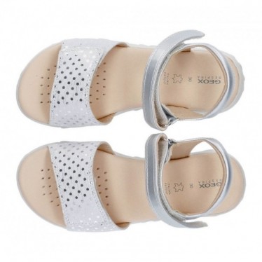 SANDAL GEOX HAITI J028ZA SILVER