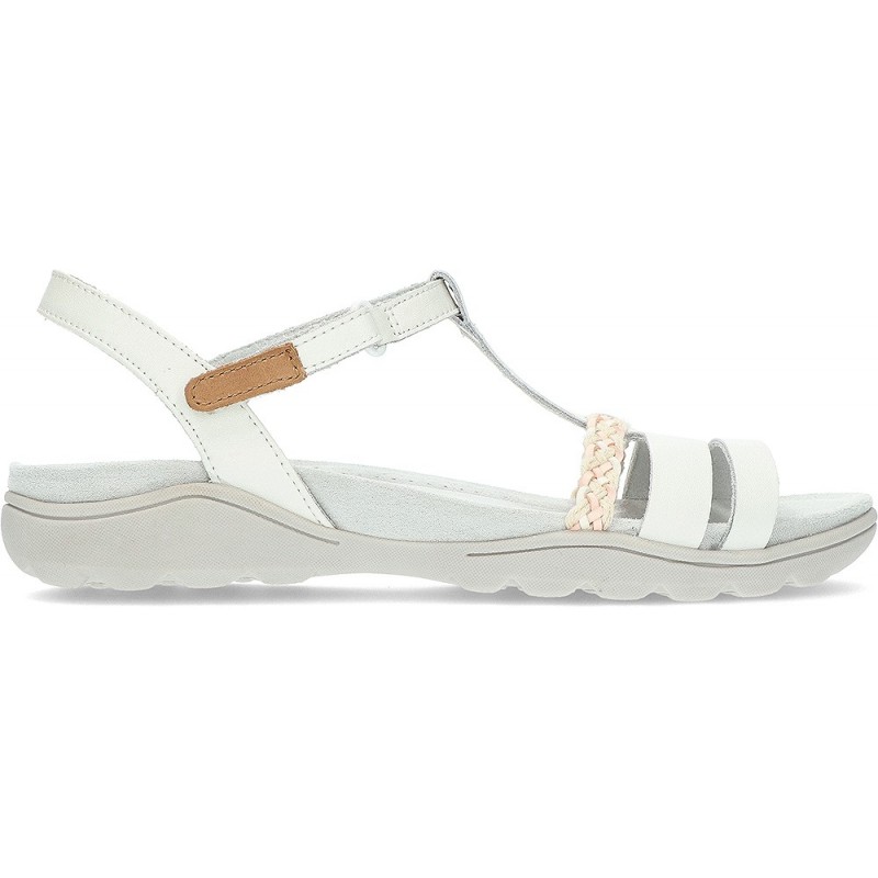 CLARKS AMANDATEALITE SANDALEN WHITE