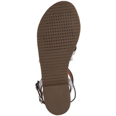 GEOX D15LXG SANDALEN SILVER