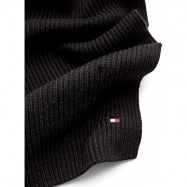 TOMMY HILFIGER ESSENTIAL STRICKSCHAL NEGRO