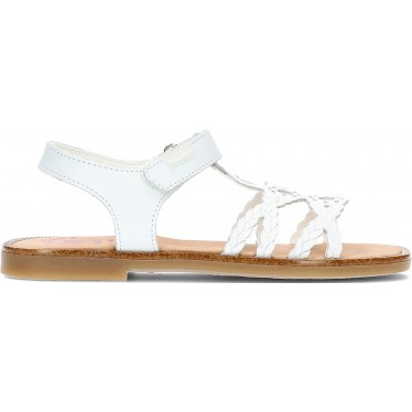 PABLOSKY GEFLOCHTENE SANDALE 427500 BLANCO