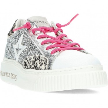 CETTI GLITZER-SNEAKERS C1342 PLATA