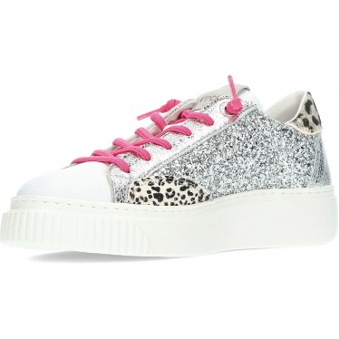 CETTI GLITZER-SNEAKERS C1342 PLATA