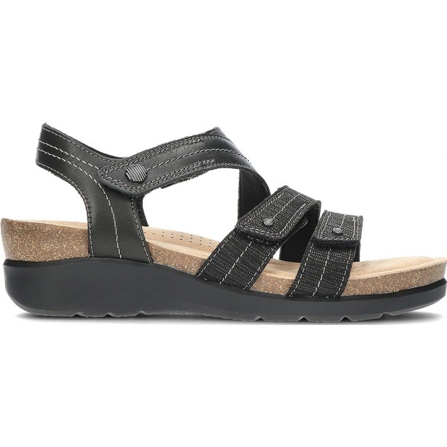 CLARKS CALENNECLARA SANDALEN BLACK