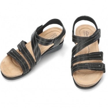 CLARKS CALENNECLARA SANDALEN BLACK