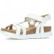 SALLYBASICS PANAMA JACK SANDALEN BLANCO