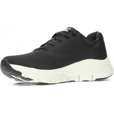 SKECHERS 149057 SNEAKER MIT ARCH-FIT NEGRO