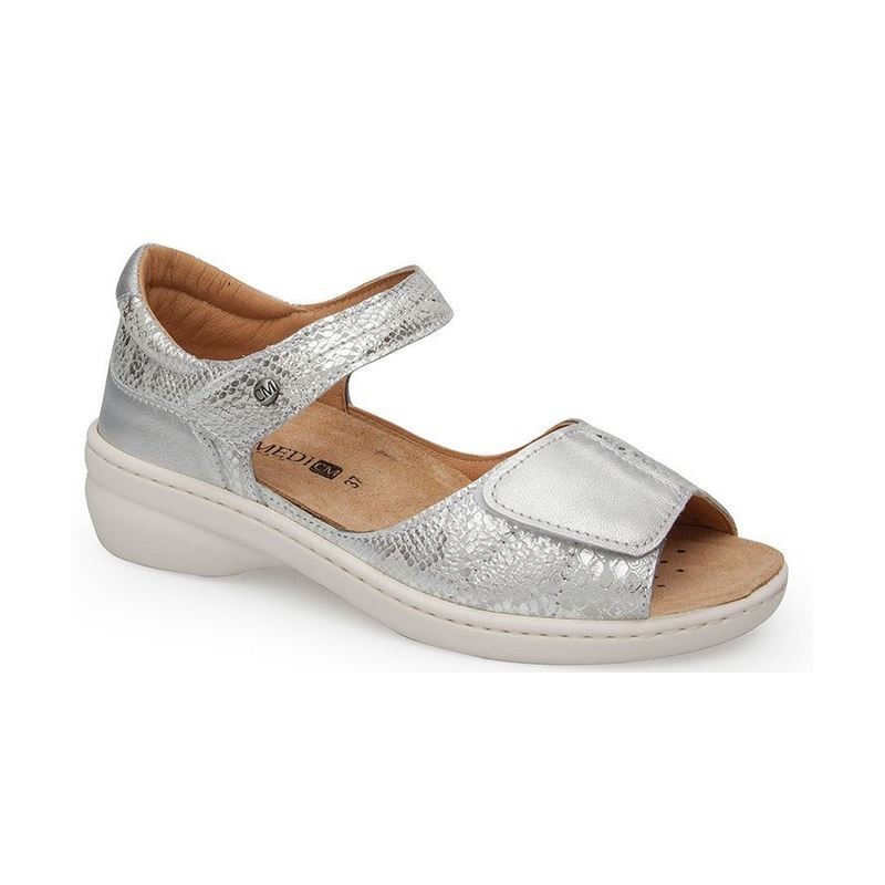 CALZAMEDI FASHION SANDAL PLATINO