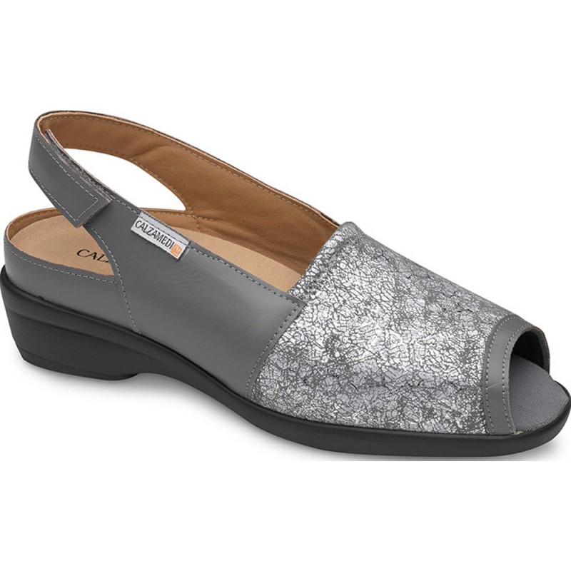 ORTHOPÄDISCHE SANDALEN CALZAMEDI 0785 EINLEGESOHLEN GRIS