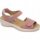 ORTHOPÄDISCHE SANDALEN CALZAMEDI 0781 RÜCKENPOLSTERUNG ROSA