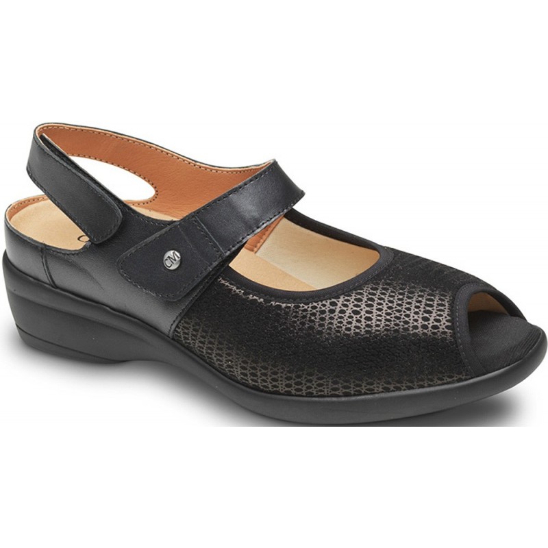 ORTHOPÄDISCHE SANDALEN CALZAMEDI 0784 HAMMERZEHEN NEGRO