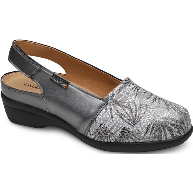 ORTHOPÄDISCHE SANDALEN CALZAMEDI 0767 SPEZIAL ELASTISCH GRIS