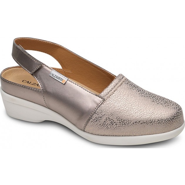 ORTHOPÄDISCHE SANDALEN CALZAMEDI 0767 SPEZIAL ELASTISCH CHAMPAGNE