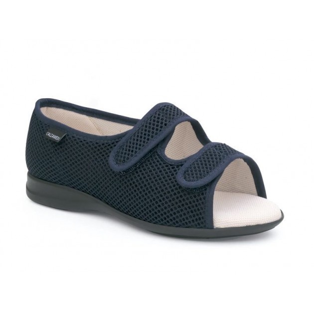 CALZAMEDI offenen Klett orthopädische Sandale AZUL CALZAMEDI offenen Klett orthopädische Sandale AZUL