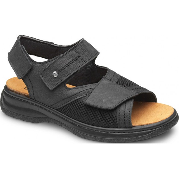 Orthopädische Sandalen Calzamedi 2175 Speziell für Diabetiker NEGRO