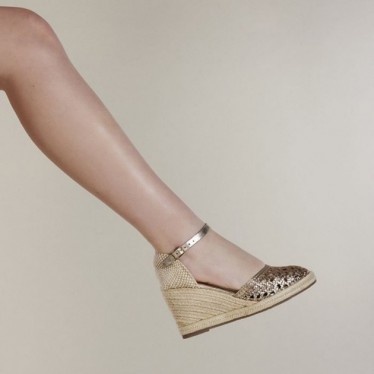 GIOSEPPO 72281 Serignan geflochtene Ledersandalen PLATINO