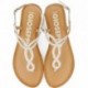 GIOSEPPO 69111 Merignas geflochtene Sandalen BLANCO