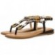 Gioseppo 72028 Nyssa Sandalen mit Strasssteinen NEGRO