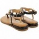 Gioseppo 72028 Nyssa Sandalen mit Strasssteinen NEGRO