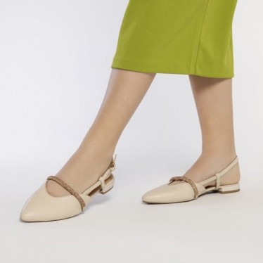 Gioseppo 72147 Godrano rückenfreie Ballerina OFF_WHITE
