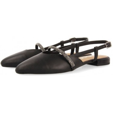 Gioseppo 72147 Godrano rückenfreie Ballerina NEGRO