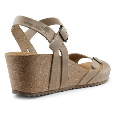INTERBIOS W komfortablen Keil Sandalen BEIGE