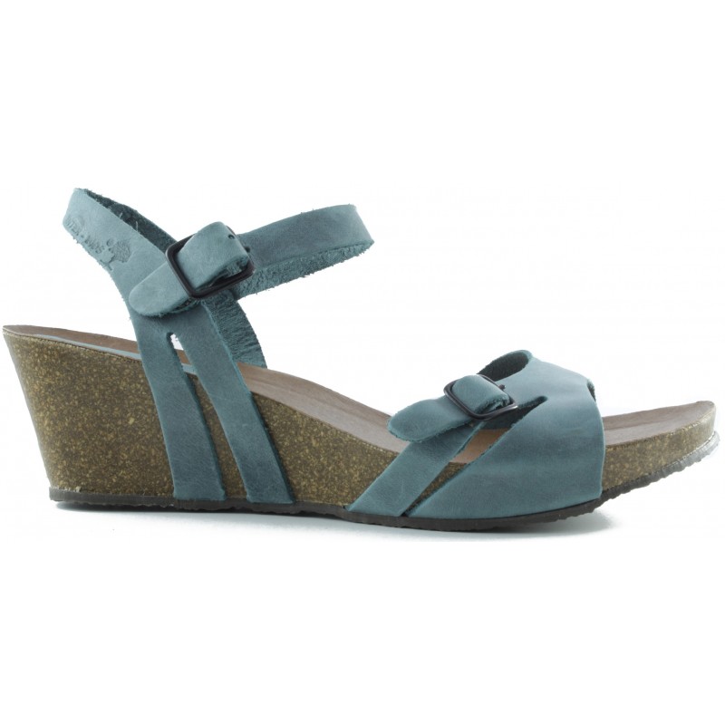 INTERBIOS W komfortablen Keil Sandalen JEANS