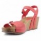 INTERBIOS W komfortablen Keil Sandalen ROJO