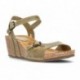 INTERBIOS W komfortablen Keil Sandalen KAKI