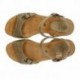 INTERBIOS W komfortablen Keil Sandalen KAKI