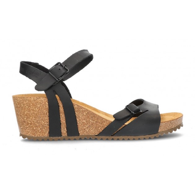 INTERBIOS W komfortablen Keil Sandalen NEGRO INTERBIOS W komfortablen Keil Sandalen NEGRO