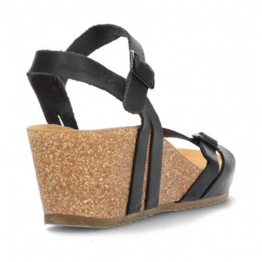 INTERBIOS W komfortablen Keil Sandalen NEGRO