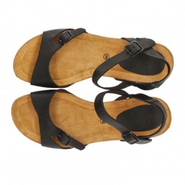 INTERBIOS W komfortablen Keil Sandalen NEGRO
