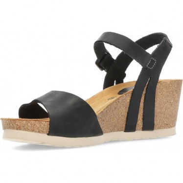 INTERBIOS W komfortablen Keil Sandalen BLACK