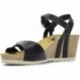 INTERBIOS W komfortablen Keil Sandalen NEGRO_2