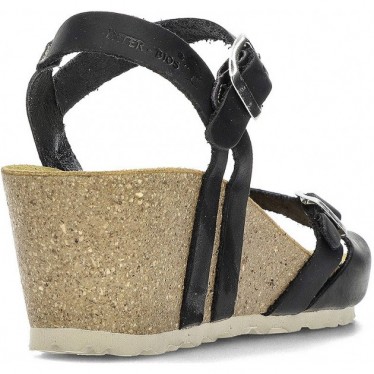 INTERBIOS W komfortablen Keil Sandalen NEGRO_2