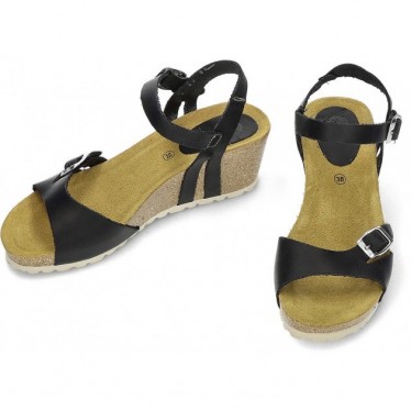 INTERBIOS W komfortablen Keil Sandalen NEGRO_2