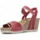 INTERBIOS W komfortablen Keil Sandalen ROJO2