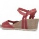 INTERBIOS W komfortablen Keil Sandalen ROJO2
