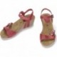 INTERBIOS W komfortablen Keil Sandalen ROJO2