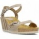 INTERBIOS W komfortablen Keil Sandalen BEIG_PLATA