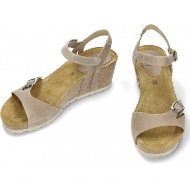 INTERBIOS W komfortablen Keil Sandalen BEIG_PLATA