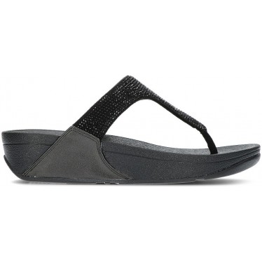 LULU KRISTALLVERZIERTE FITFLOP-SANDALEN BLACK