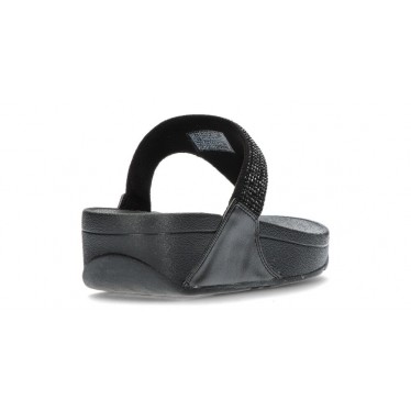 LULU KRISTALLVERZIERTE FITFLOP-SANDALEN BLACK