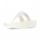 LULU KRISTALLVERZIERTE FITFLOP-SANDALEN CREAM