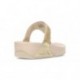 LULU KRISTALLVERZIERTE FITFLOP-SANDALEN PLATINO