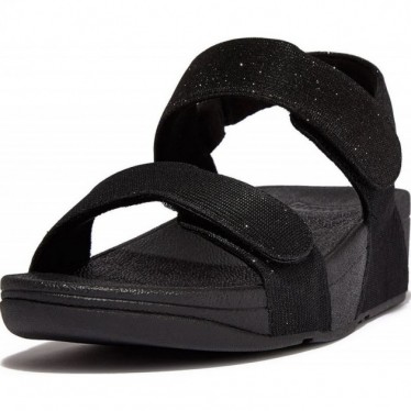 SANDALEN FITFLOP LULU ADJ SHIMMERLUX GA2 ALL_BLACK