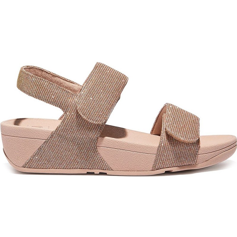 SANDALEN FITFLOP LULU ADJ SHIMMERLUX GA2 ROSE_GOLD